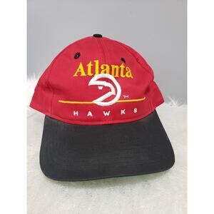 Vintage‎ 90s Atlanta Hawks Underline Snapback Hat Cap
